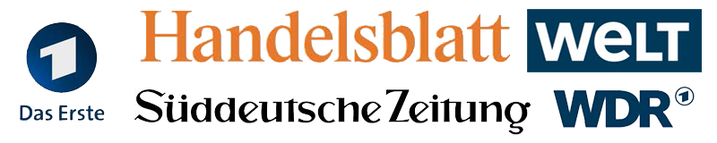 Collage Presselogos Header | Prof. Dr. Axel Koch