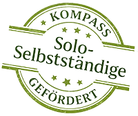 Badge grün KOMPASS Förderung | Prof. Dr. Axel Koch